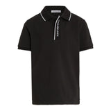 Calvin Klein Polo Half Sleeve Solid Color With Black Logo Print for Boys