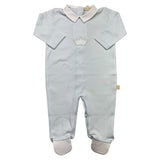 Baby Gi Long Sleeve Onesie Solid Color Blue For Newborn