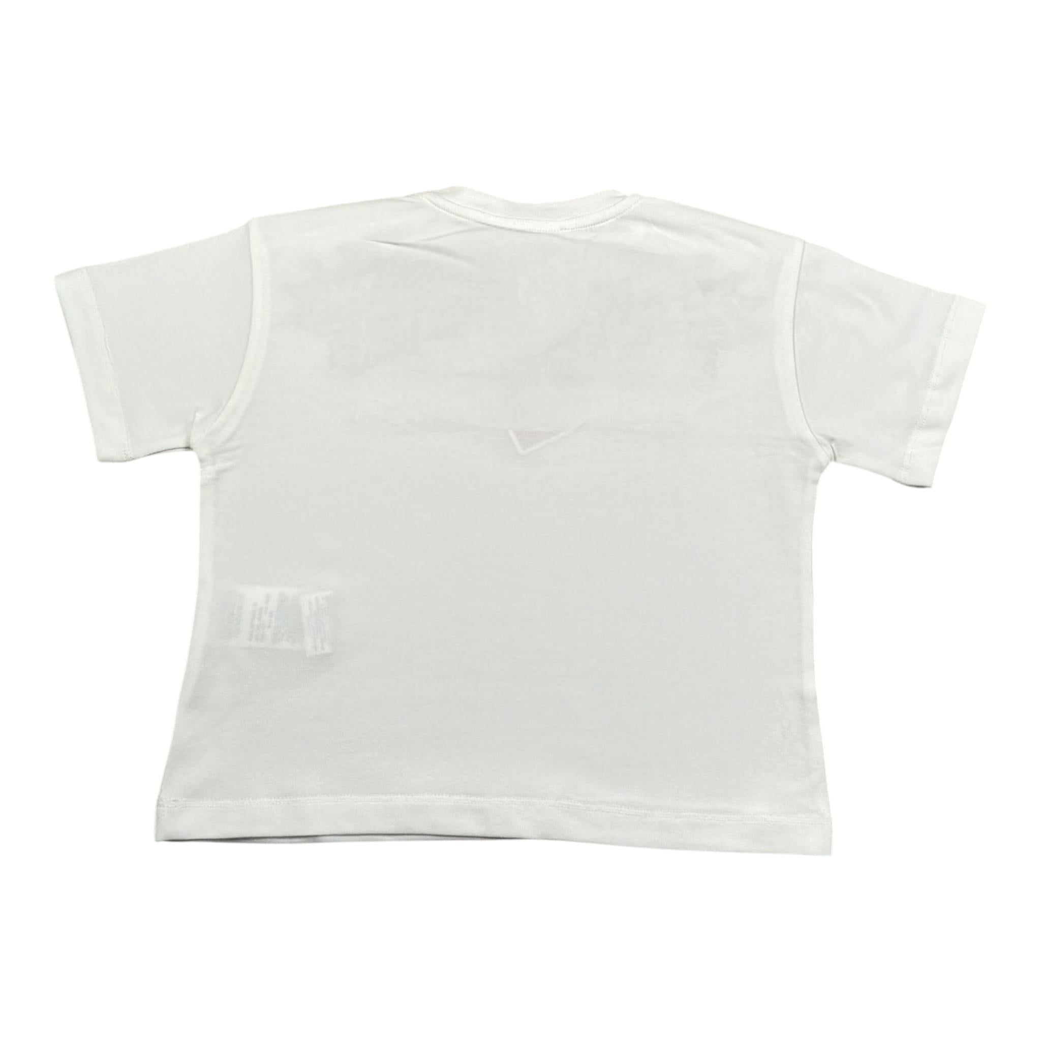 Elisabetta Franchi T-Shirt Girocollo Tinta Unita con Logo per Bambina EFTS236XX BIANCO ELISABETTA FRANCHI 