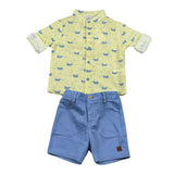 Paz Rodriguez Completo 2 Pezzi Camicia-Bermuda per Neonato 006150731 GIALLO PAZ RODRIGUEZ 