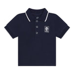 Timberland Polo Mezza Manica Tinta Unita con Logo per Neonato T05K52 BLU TIMBERLAND 