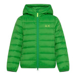 Sun68 Giubbino Tinta Unita con Cappuccio per Bambino R44301 VERDE SUN68 