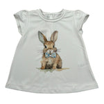 Per Te T-Shirt Girocollo Tinta Unita per Neonata 34311 BIANCO PER TE 