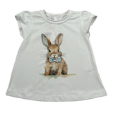 Per Te T-Shirt Girocollo Tinta Unita per Neonata 34311 BIANCO PER TE 
