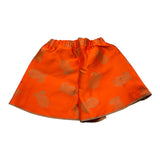 Mariuccia Shorts Solid Color With Elastic Waist Orange For Girls