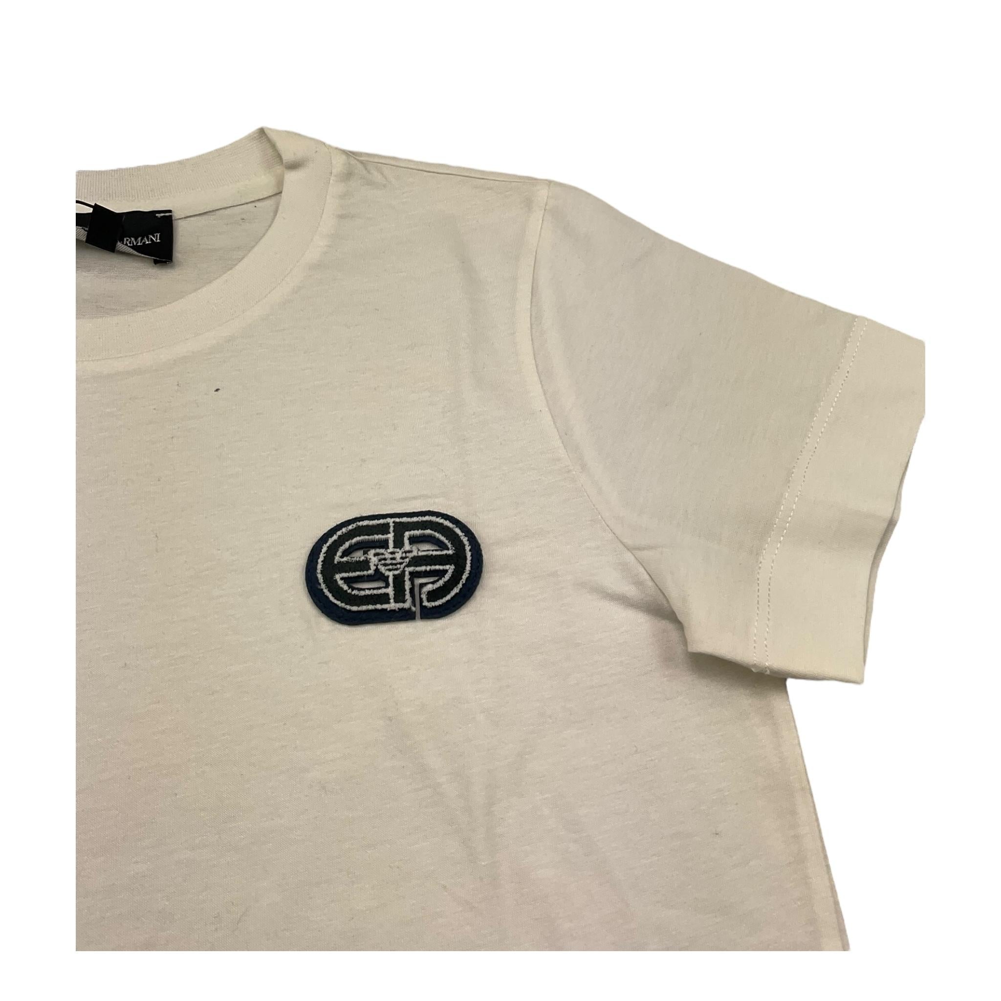 Emporio Armani T-Shirt Girocollo Tinta Unita per Bambino 3L4TFG PANNA EMPORIO ARMANI 