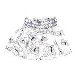 Monnalisa Gonna Tinta Unita con Stampe Farfalla per Neonata 311761 BIANCO MONNALISA 