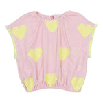 Piccola Ludo camicia tinta Unita con Fantasia per Bambina BS10WB070 ROSA PICCOLA LUDO 