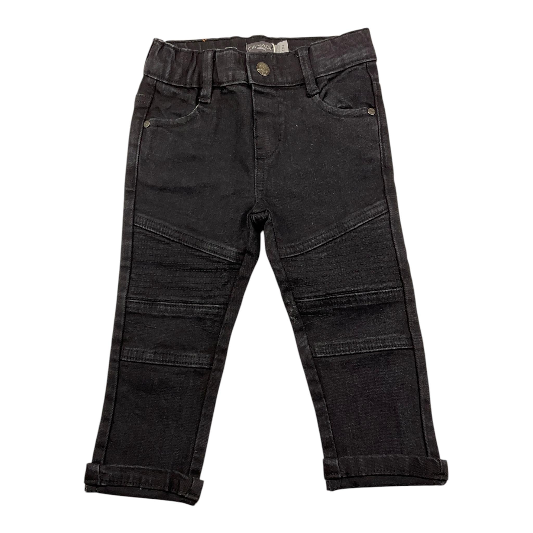 CANADA HOUSE jeans tinta unita con girovita regolabile Nero per Bambino 24454230J NERO CANADA HOUSE 