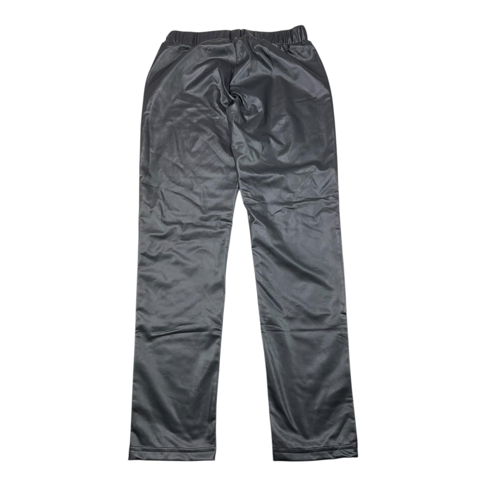 MANILA GRACE leggins in ecopelle tinta unita Nero per Bambina MG1863 NERO MANILA GRACE 