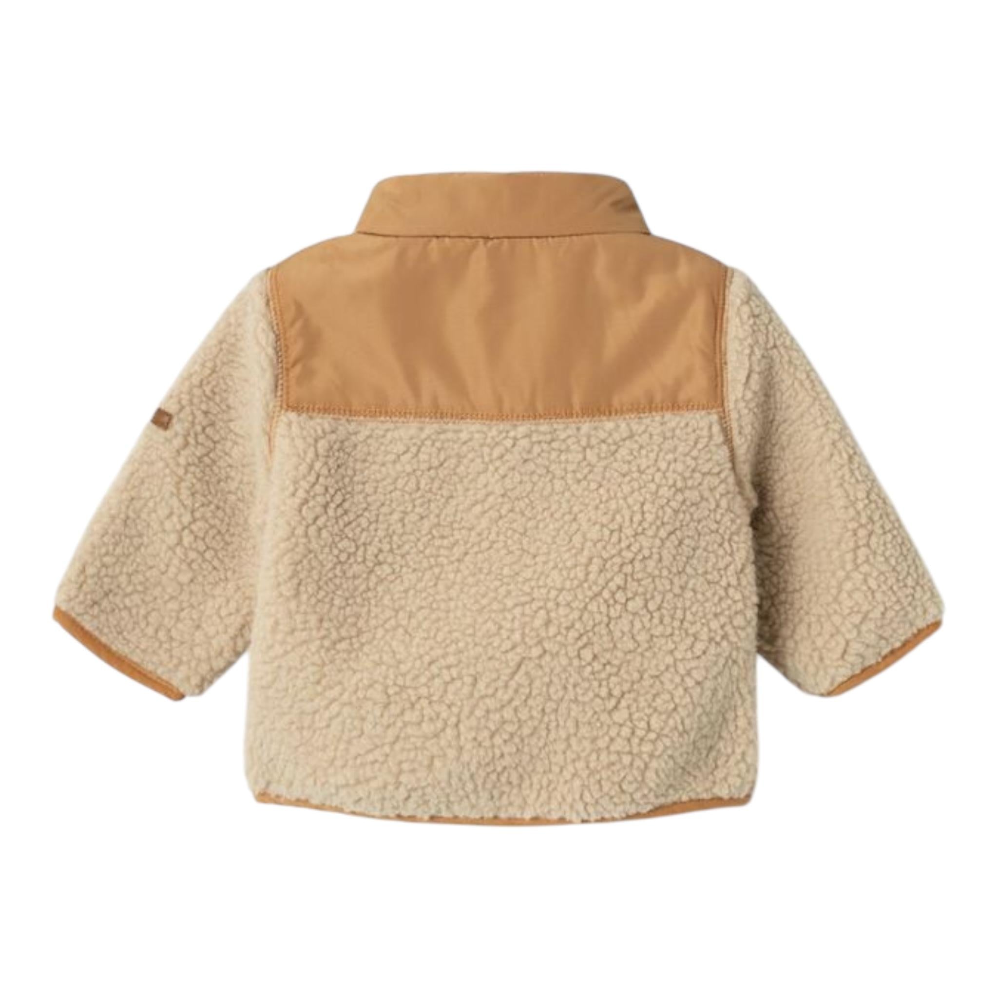 NAME.IT giubbino teddy tinta unita con zip Beige per Neonato 13231013 BEIGE NAME.IT 