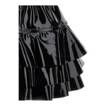 Monnalisa Gonna Tinta Unita In Ecopelle per Neonata 19D704N NERO MONNALISA 