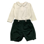 MALVI & CO completo 3 pezzi body-bermuda Bianco/verde per Bambino FCCI122BDJJ BIANCO/VERDE MALVI & CO 