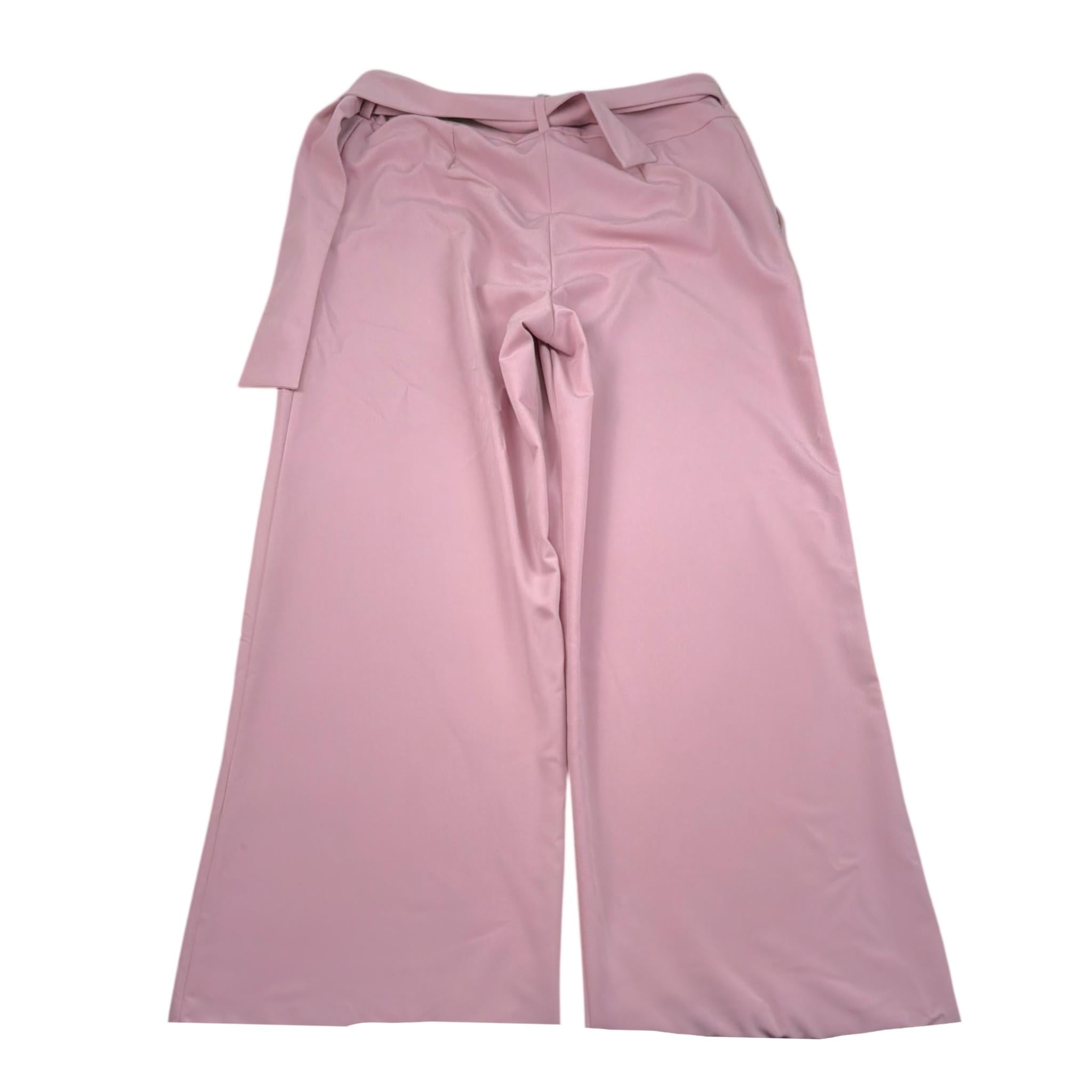 Xacus Pantalone Modello A Palazzo Tinta Unita per Bambina SAMANTHA ROSA XACUS 