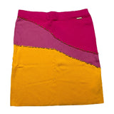 J'Aime' Multicolor Tricolor Knit Skirt For Girls