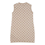 ELISABETTA FRANCHI abito giromanica tinta unita cn stampe in contrasto Beige per Bambina EFAB514 BEIGE ELISABETTA FRANCHI 