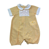 Le Bebe' Pagliaccetto Mezza Manica Bicolore per Neonato LBB5409 BIANCO/GIALLO LE BEBE' 