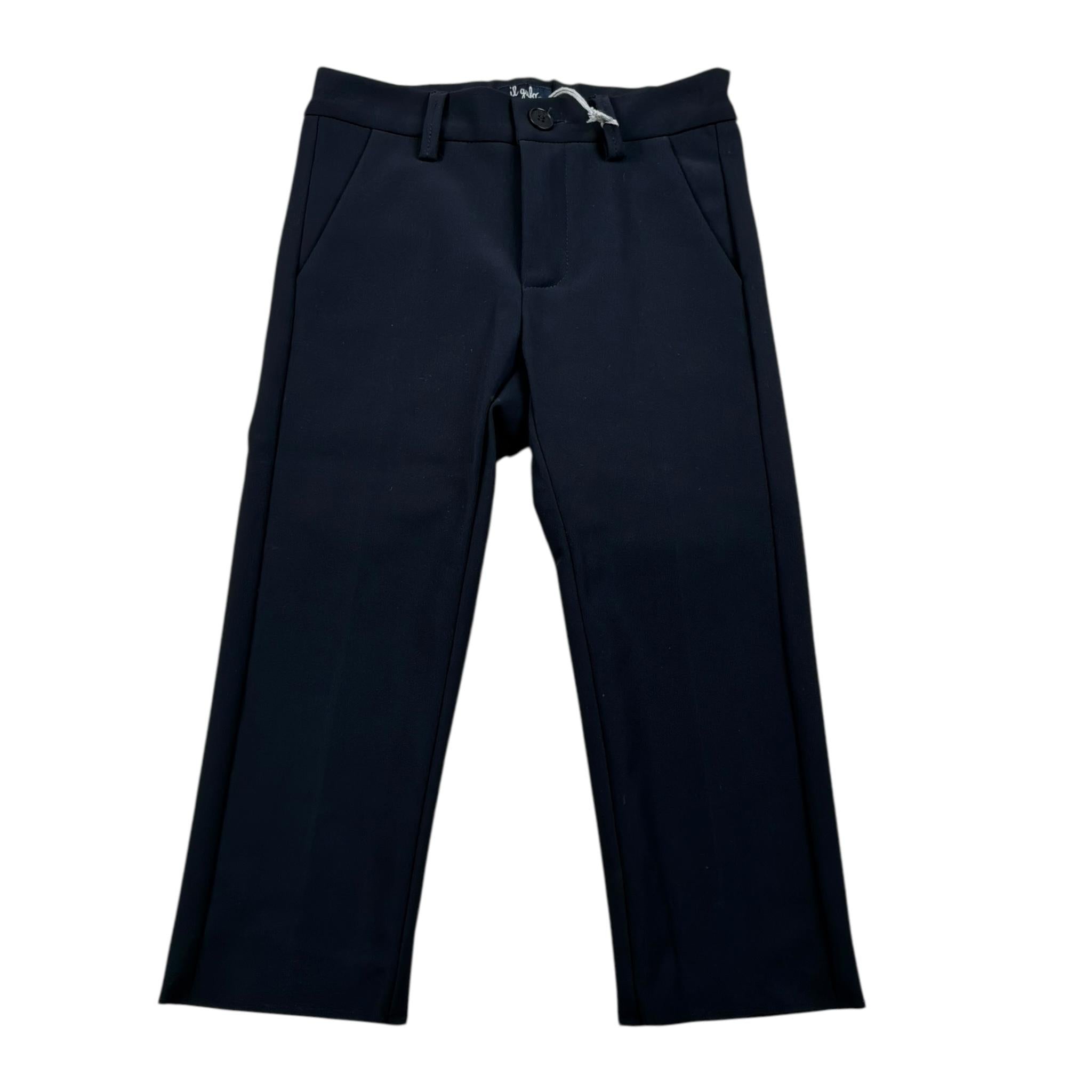 Il Gufo Pantalone Tinta Unita con Girovita Regolabile per Bambino P25PL266N0057 BLU IL GUFO 