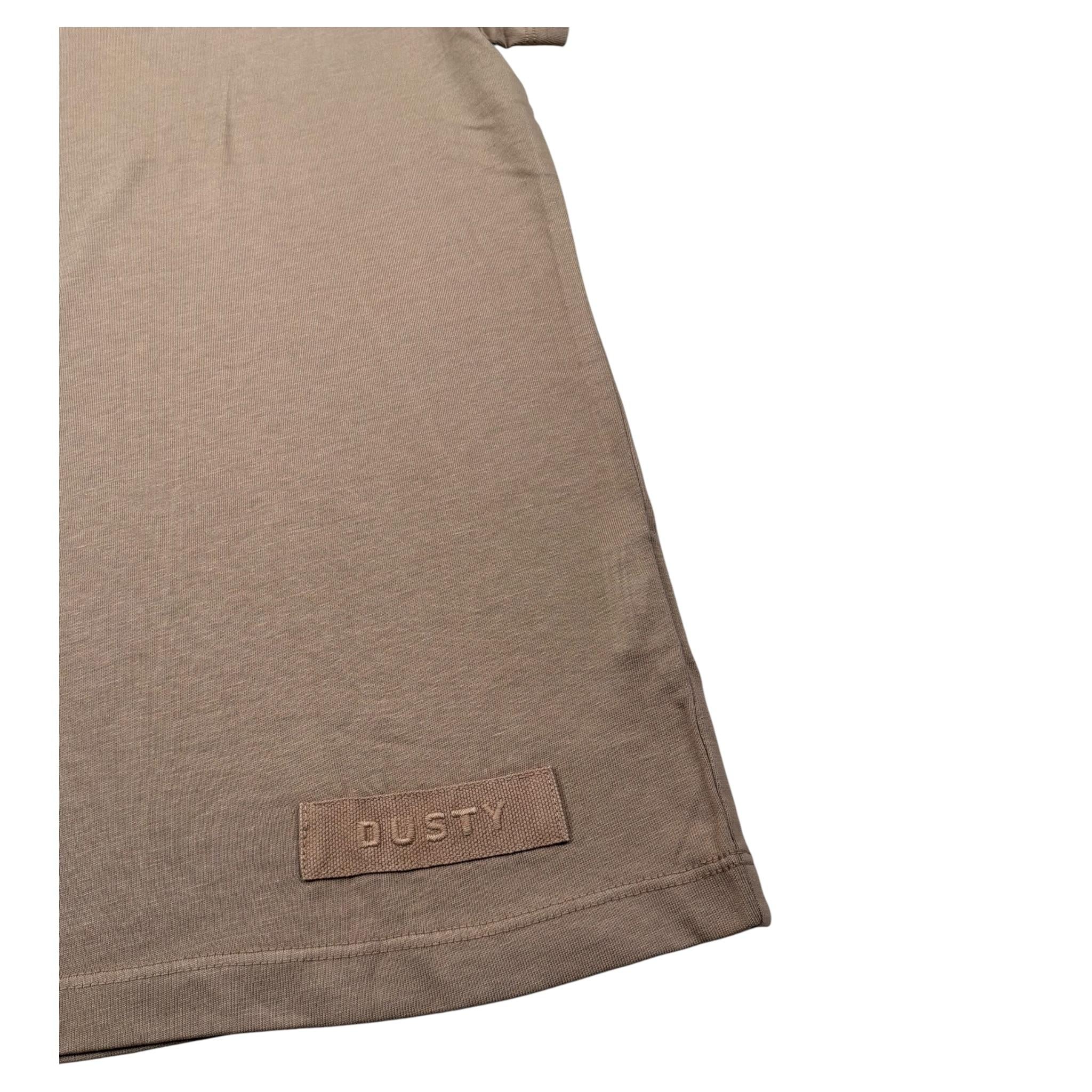 Dusty Color T-Shirt Girocollo Tinta Unita  per Bambino DUXS5028TS MARRONE DUSTY COLOR 