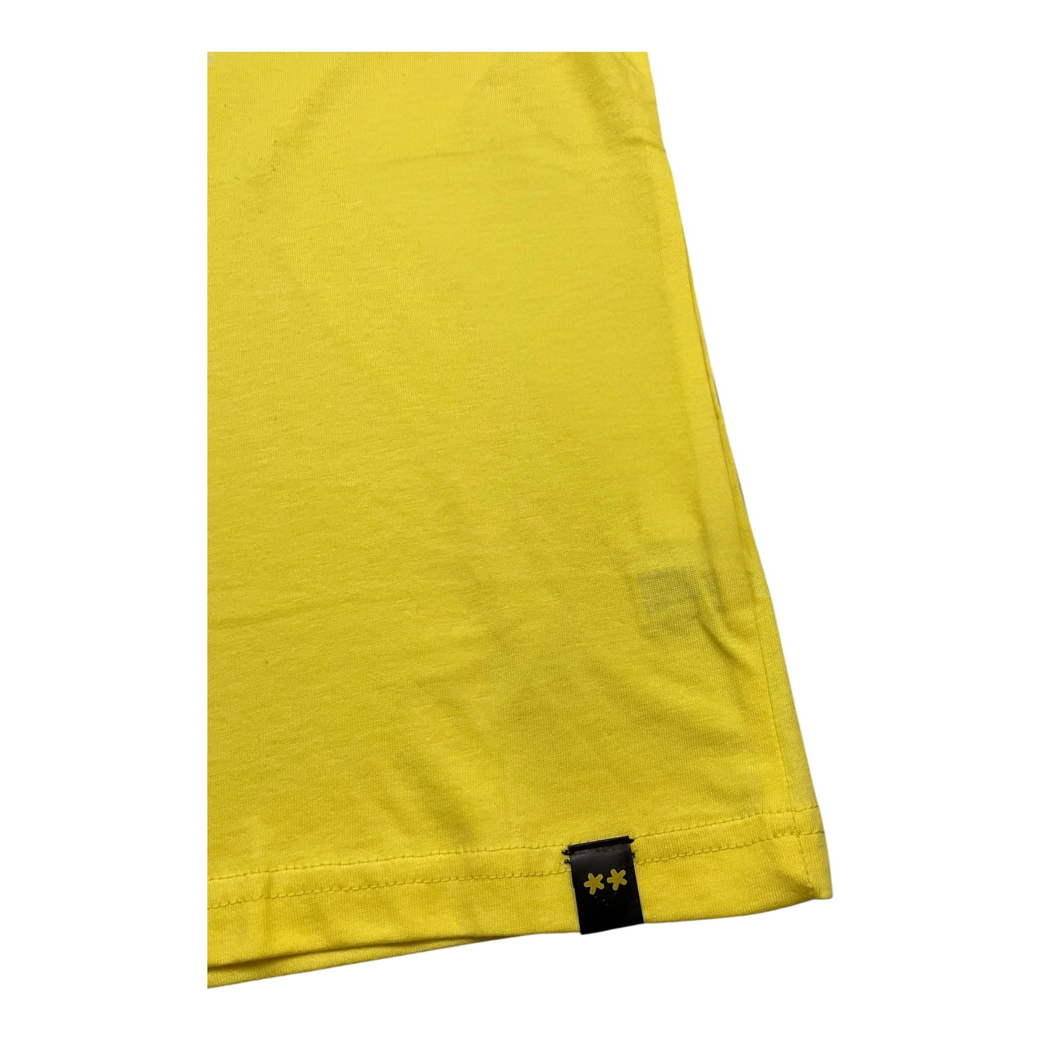 F**K T-Shirt Girocollo Tinta Unita per Bambina FJ234106GL GIALLO F**K 