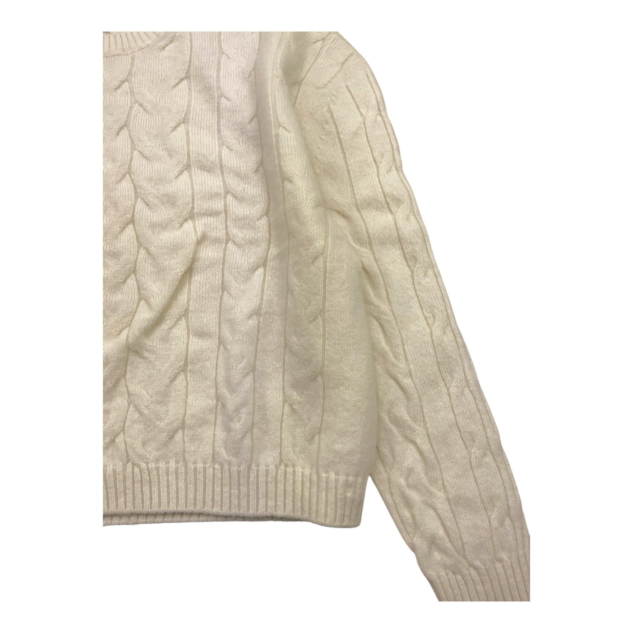 JURTA maglia girocollo tinta unita Panna per Bambina WG403 PANNA JURTA 