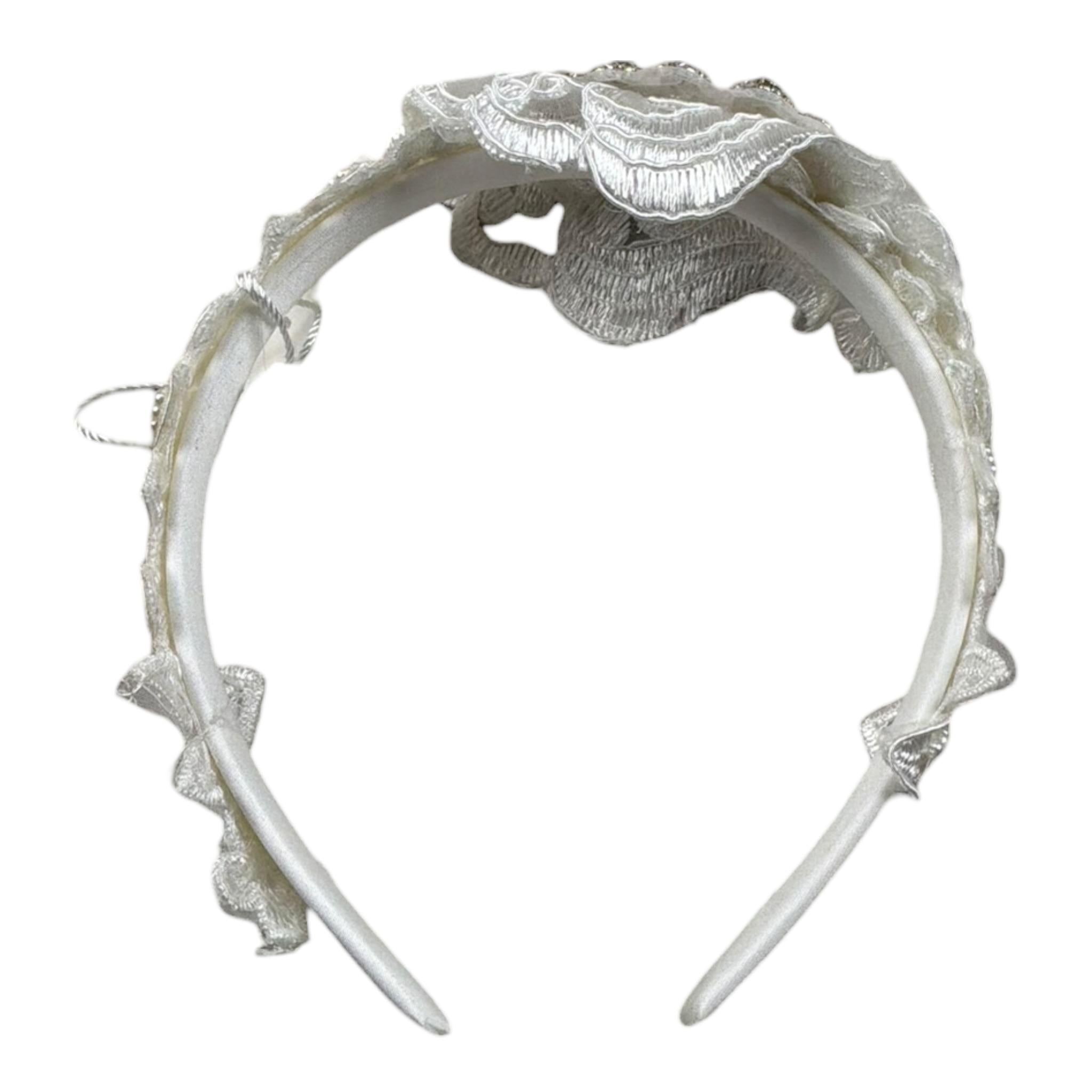 Gai  Mattiolo Cerchietto Tinta Unita con Applicazioni per Bambina 3001155 BIANCO GAI  MATTIOLO 