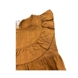 Zhoe &amp; Tobiah Solid Color Camel Baby Girl Sleeveless Romper