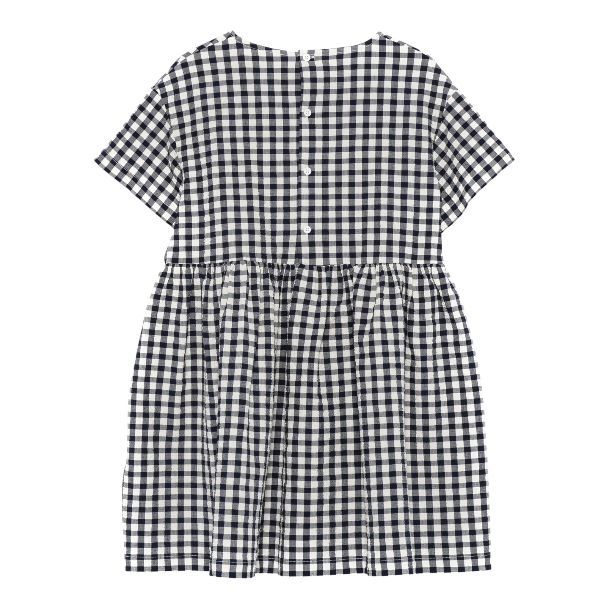 Il Gufo Abito Mezza Manica Fantaisa Qaudri per Bambina ABGL BLU IL GUFO 