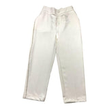 Fun &amp; Fun Plain Trousers With Glitter Appliques White For Girls