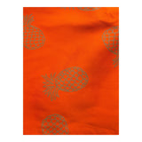 Mariuccia Plain Shirt With Orange Ruffle Armhole For Girls