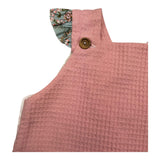 Valentina Bebes Solid Color Pink Baby Girl Sleeveless Romper