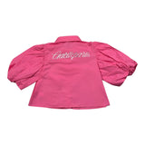 Gaelle Camicia Mezza Manica Tinta Unita con Logo per Bambina 2746CY00442X ROSA GAELLE 