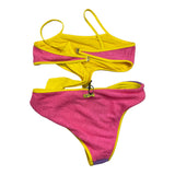 4Giveness One Piece Swimsuit Tricolore With Multicolor Straps For Girls
