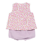 Teddy E Minou Completo 2 Pezzi Camicia-Culotte per Neonata E25CP045C4131 LILLA TEDDY E MINOU 
