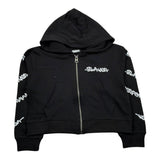 Blauer Felpa con Zip E Cappuccio Tinta Unita con Stampe per Bambina 25SBLGF02547 NERO BLAUER 