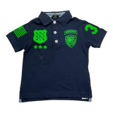 Blauer Polo Mezza Manica Tinta Unita con Stampa per Neonato 24SBLKT02244N BLU BLAUER 