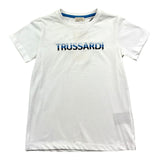 Trussardi T-Shirt Girocollo Tintta Unita con Stampa per Bambino TBP26073TS BIANCO TRUSSARDI 