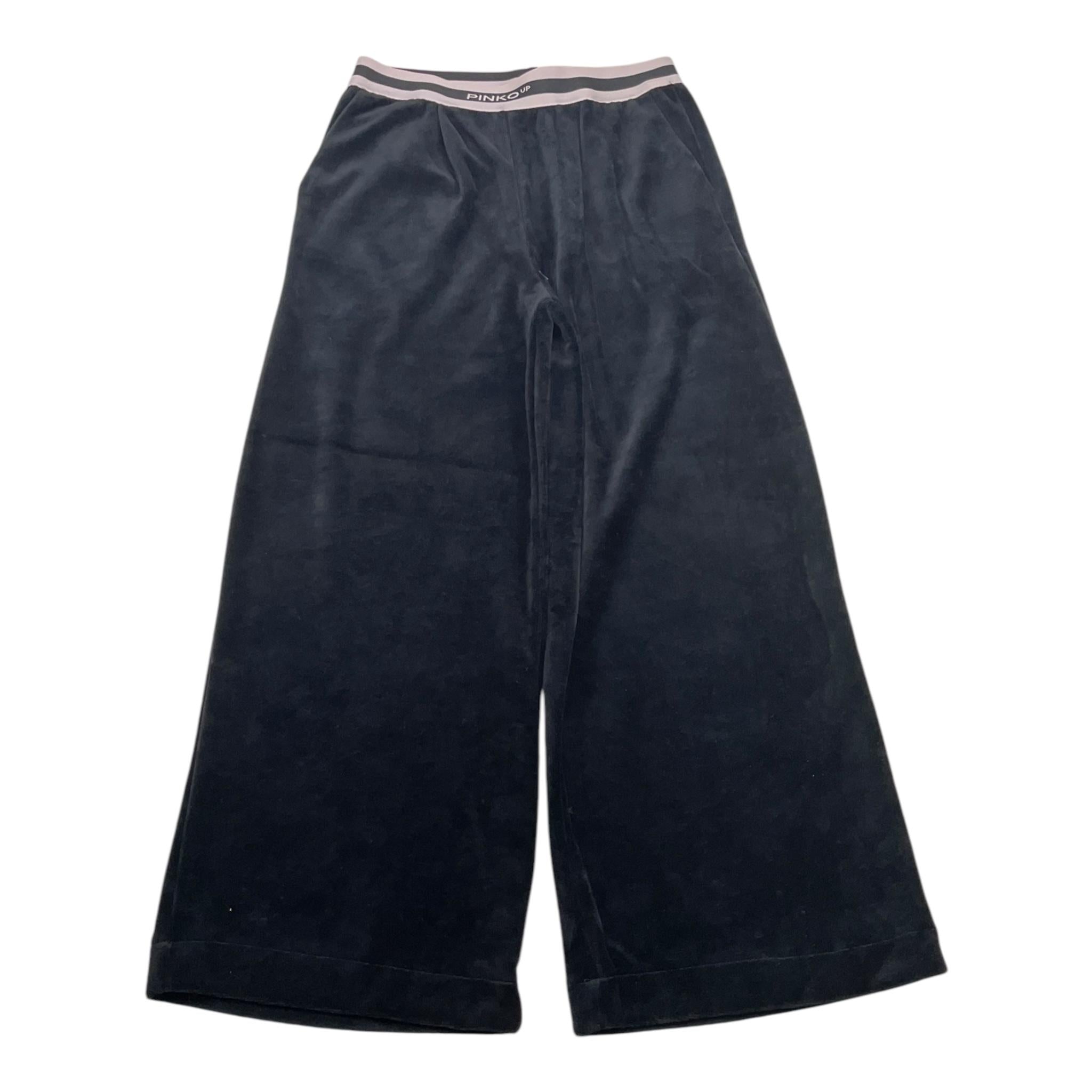 PINKO pantalone in velluto tinta unita modello a palazzo Nero per Bambina F4PIJGPA056 NERO PINKO 