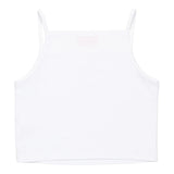 Diesel Canotta Bretelline Tinta Unita con Stampa Brillantinata per Bambina J02201X BIANCO DIESEL 