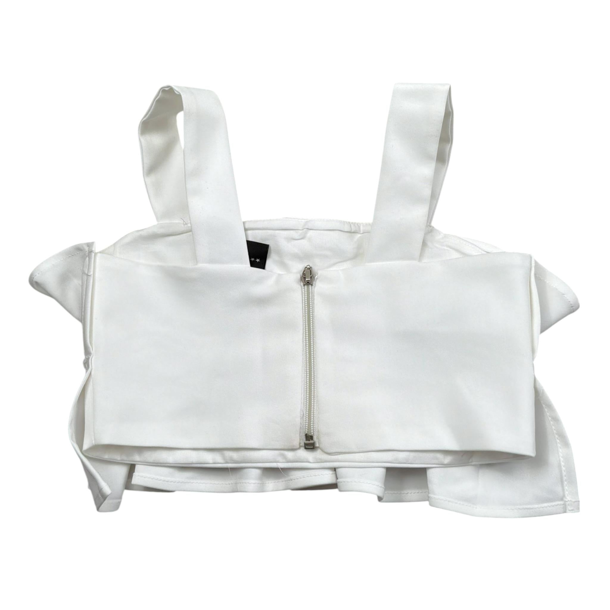 Marc Ellis Top Tinta Unita con Balze per Bambina JMJTP16483 BIANCO MARC ELLIS 