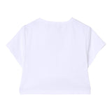 Twinset T-Shirt Girocollo Tinta Unita con Ricami per Neonata 251GJ2480XN BIANCO TWINSET 