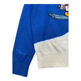 SAINT BARTH maglia girocollo tinta unita con stampa Blu per Bambino DOU00006 BLU SAINT BARTH 