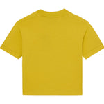 Emporio Armani T-Shirt Girocollo Tinta Unita con Logo per Bambino 7B000054 SENAPE EMPORIO ARMANI 