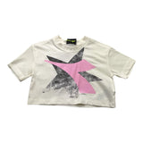 Diadora Beige Skirt-T-Shirt Set For Baby Girls