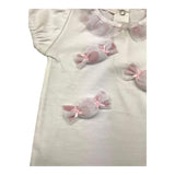 Ninnaoh 2 Piece Set Bodysuit-Skirt White for Baby Girl