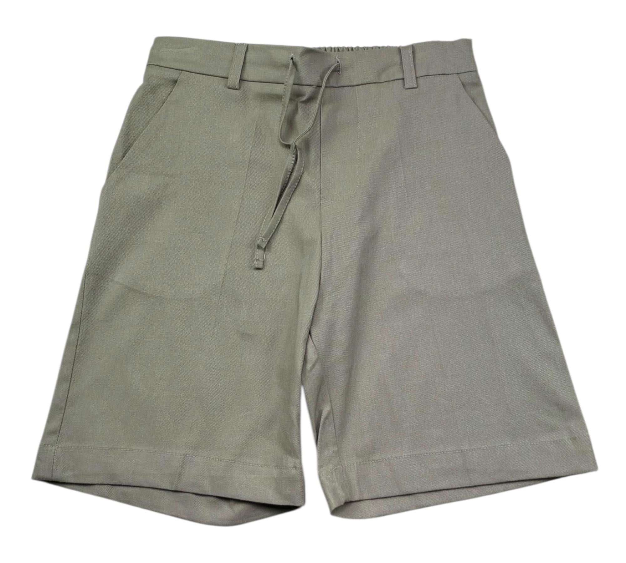 Paolo Pecora Bermuda Tinta Unita con Elastico In Vita per Bambino PP4229 VERDE PAOLO PECORA 