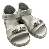 Cesare Paciotti Sandals Solid Color With White Logo Application For Girls