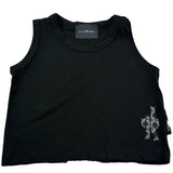 John Richmond Completo 2 Pezzi Canotta-Short Tinta Unita per Bambina RGP26064CJ NERO JOHN RICHMOND 