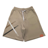 Datch Bermuda In Solid Color Tracksuit With Beige Print For Boys
