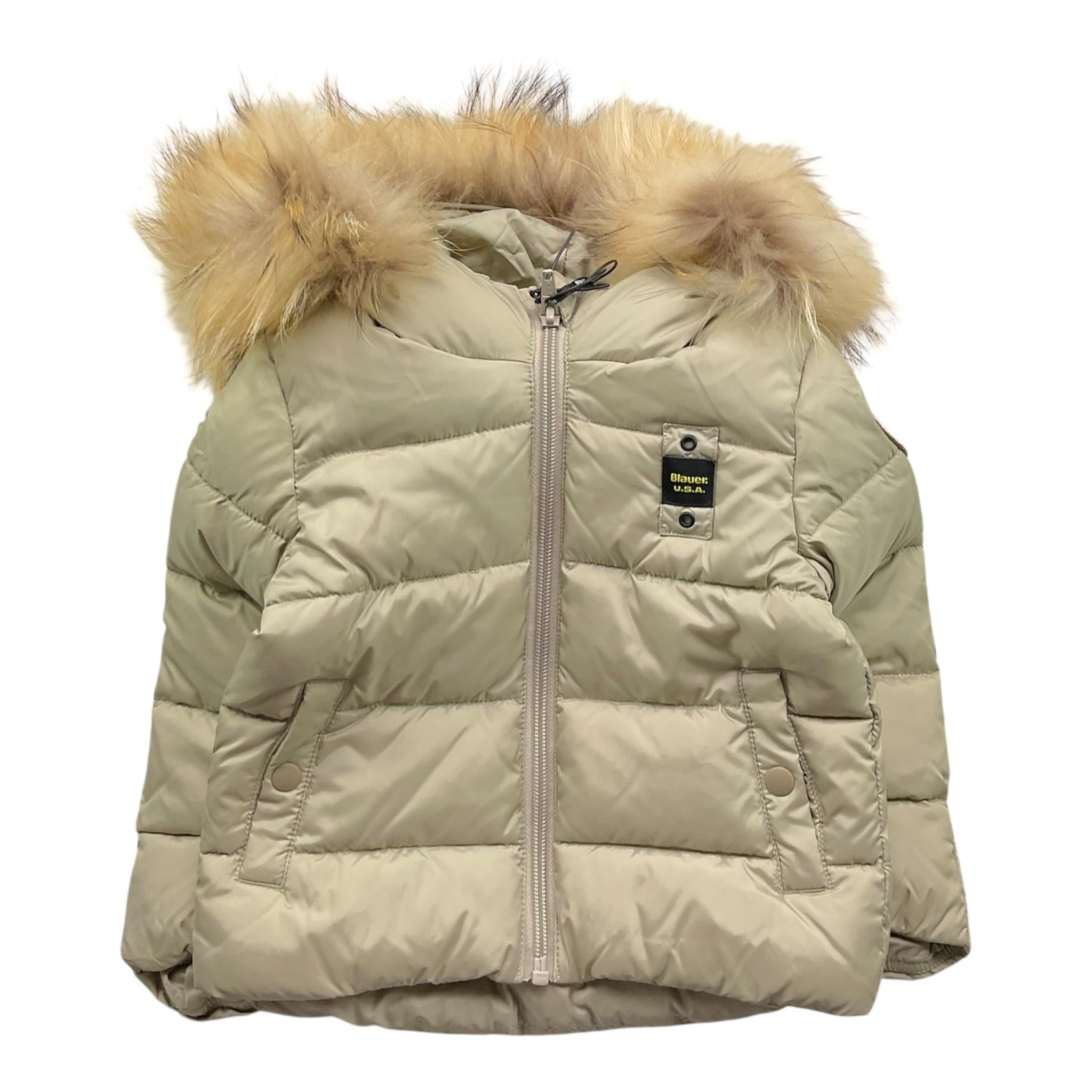 BLAUER giubbino tinta unita con zip e cappuccio Beige per Neonato 24WBBXC02550X BEIGE BLAUER 